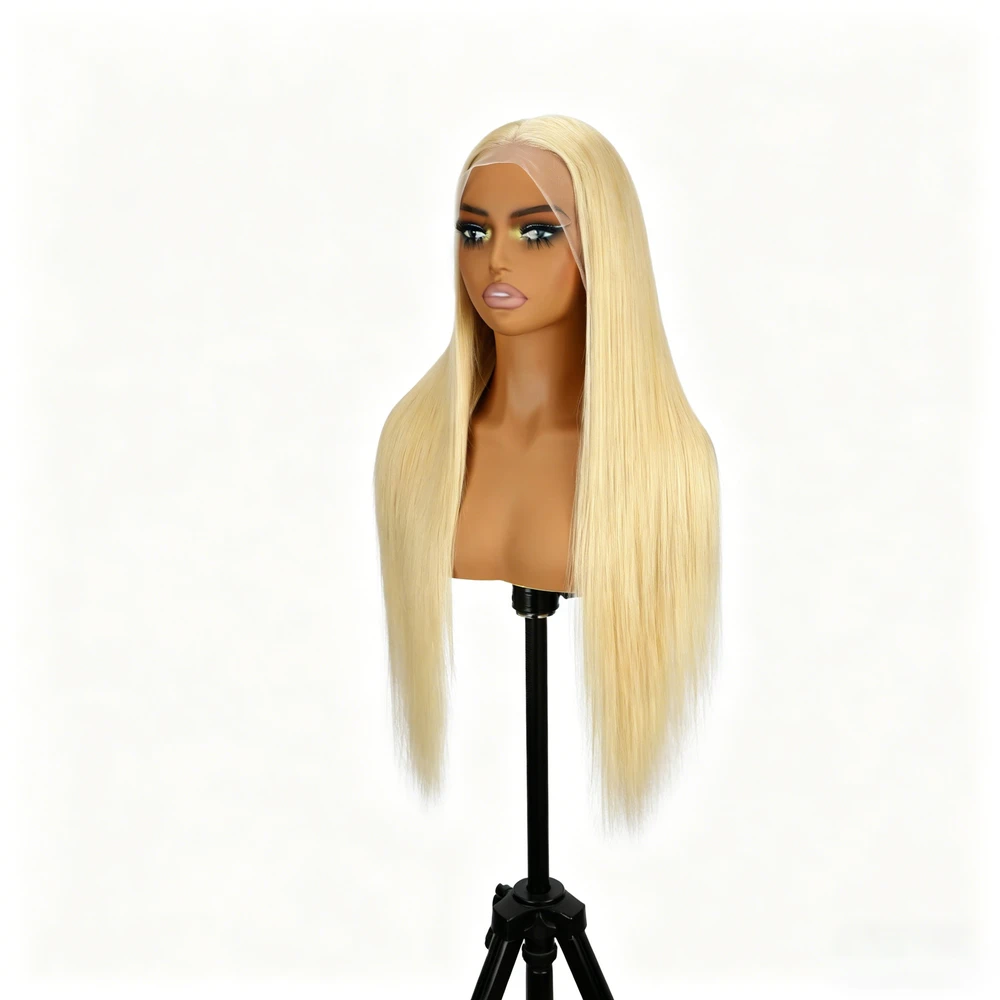 Long 13x4 Lace Front Human Hair Wigs-Blonde# - View 4